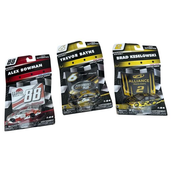 NASCAR Authentics 1:64 Set Bowman 88 Bayne 6 Keselowski 2 - Picture 2 of 5